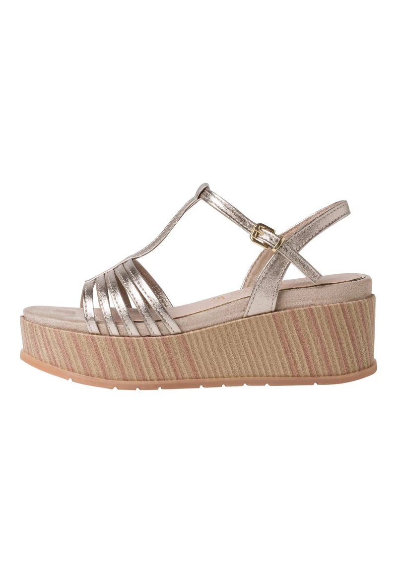 Marco Tozzi BY GUIDO MARIA KRETSCHMER Sandales à Plateforme Platinum Femme 1 Marco Tozzi BY GUIDO MARIA KRETSCHMER Sandales à Plateforme Platinum Femme