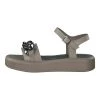 Marco Tozzi Femme Sandales Compensées Taupe