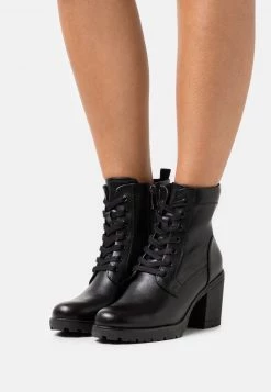 Marco Tozzi Bottines à Lacets Black Antic Femme