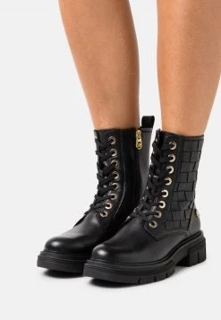 Marco Tozzi Femme Bottines à Lacets Black