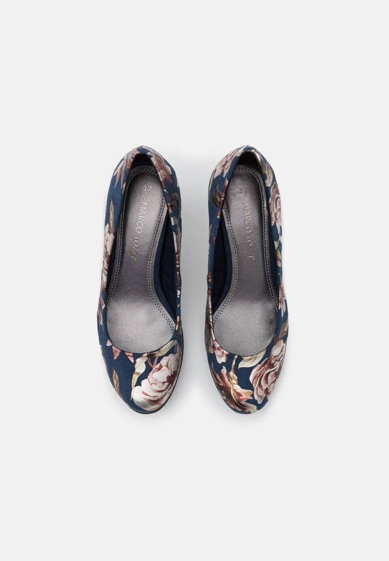Marco Tozzi Femme Escarpins à Plateforme Navy 6 Marco Tozzi Femme Escarpins à Plateforme Navy – Image 6