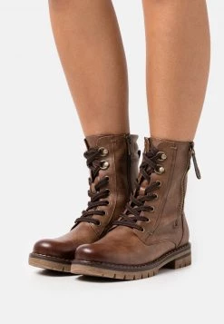 Marco Tozzi Bottines à Lacets Chestnut Femme