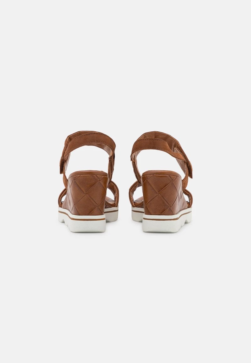 Marco Tozzi Femme BY GUIDO MARIA KRETSCHMER Sandales Compensées Chestnut 4 Marco Tozzi Femme BY GUIDO MARIA KRETSCHMER Sandales Compensées Chestnut – Image 4