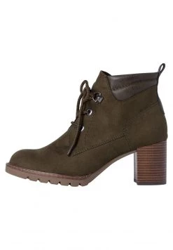 Marco Tozzi Bottines à Lacets Olive Comb Femme