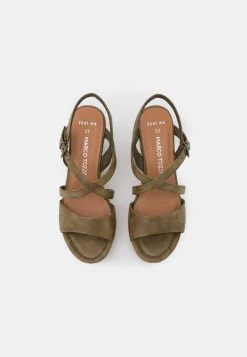 Marco Tozzi Sandales à Plateforme Olive Femme -Marco Tozzi Soldes Magasin dfe7fb1247b24d7aae802eab3206ea8d