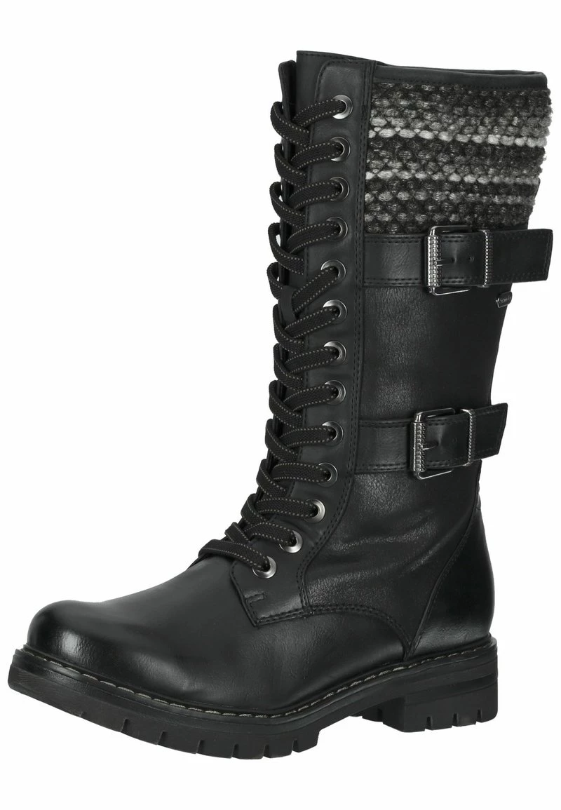 Marco Tozzi Bottes à Lacets Black Comb Femme 7 Marco Tozzi Bottes à Lacets Black Comb Femme – Image 7