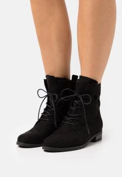 Marco Tozzi Femme Bottines à Lacets Black