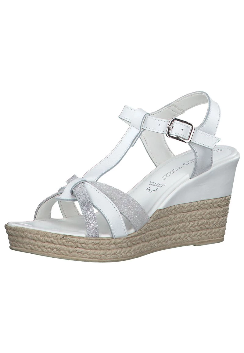 Marco Tozzi Femme Sandales Compensées White Comb 3 Marco Tozzi Femme Sandales Compensées White Comb – Image 3