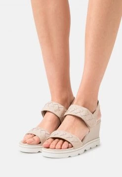 Marco Tozzi Femme BY GUIDO MARIA KRETSCHMER Sandales Compensées Cream