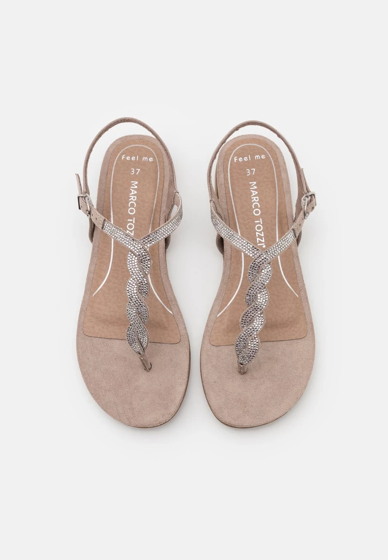 Marco Tozzi Femme Tongs Taupe 6 Marco Tozzi Femme Tongs Taupe – Image 6