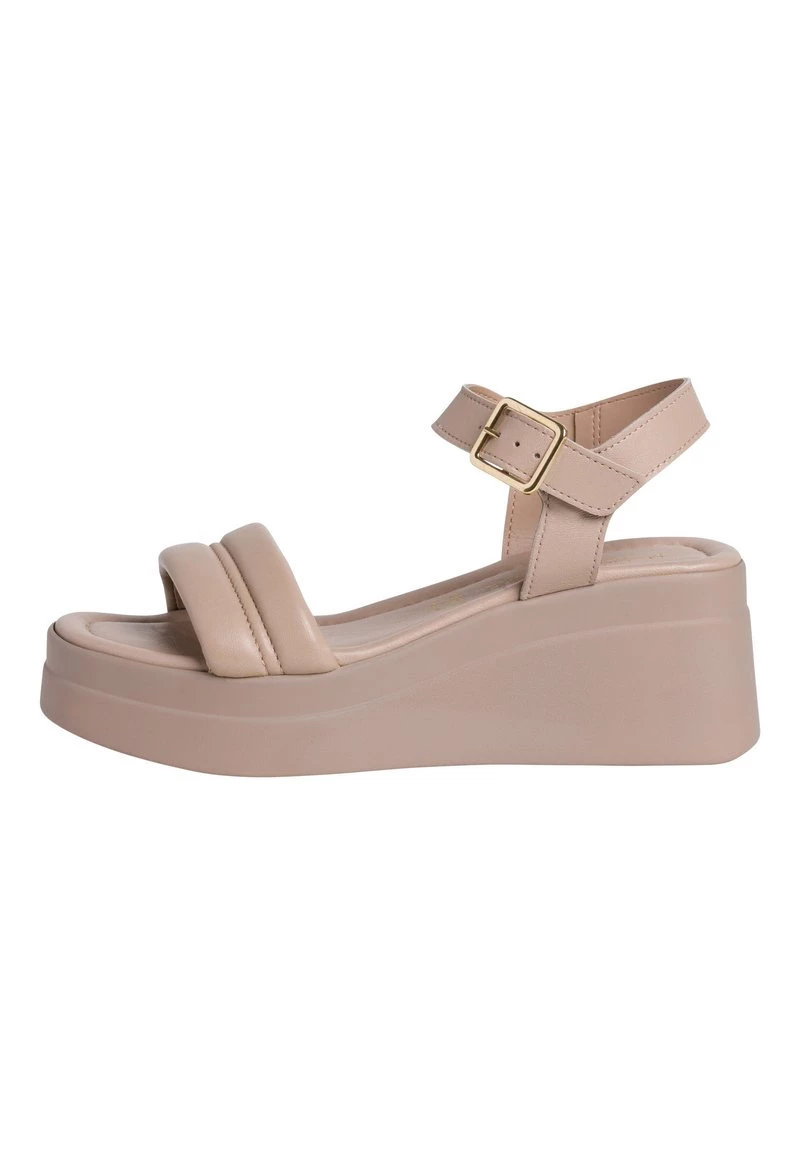 Marco Tozzi Femme Sandales à Plateforme Taupe 1 Marco Tozzi Femme Sandales à Plateforme Taupe