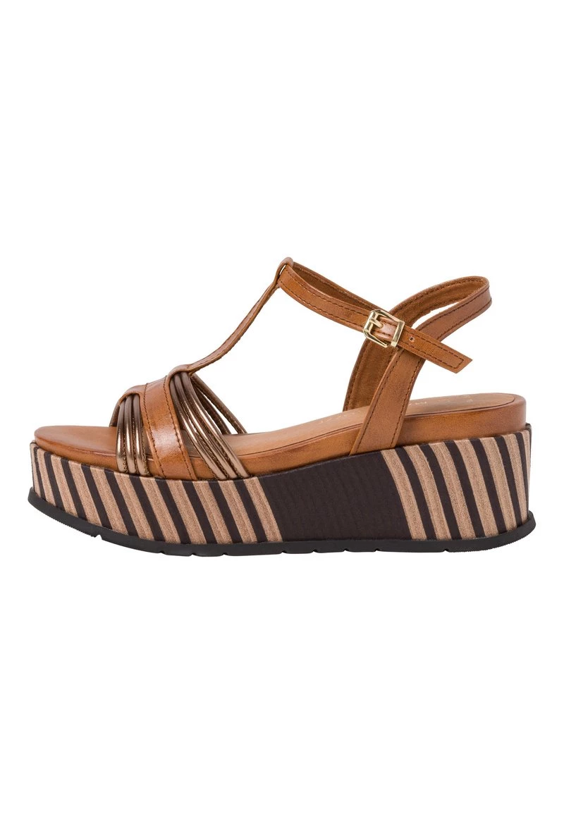 Marco Tozzi Sandales à Plateforme Cognac Ant Com Femme 1 Marco Tozzi Sandales à Plateforme Cognac Ant Com Femme