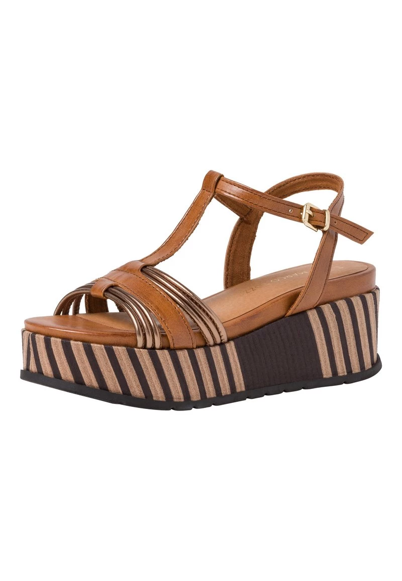 Marco Tozzi Sandales à Plateforme Cognac Ant Com Femme 3 Marco Tozzi Sandales à Plateforme Cognac Ant Com Femme – Image 3