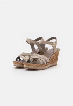 Marco Tozzi Femme Sandales à Plateforme Taupe 8 Marco Tozzi Femme Sandales à Plateforme Taupe -Marco Tozzi Soldes Magasin 111cc73bab544a06baecc2d3ae25e515