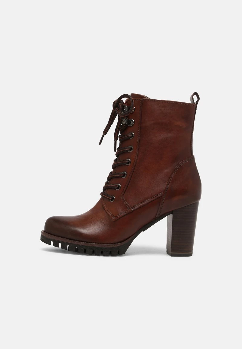 Marco Tozzi Bottines à Lacets Cognac Antic Femme 2 Marco Tozzi Bottines à Lacets Cognac Antic Femme – Image 2
