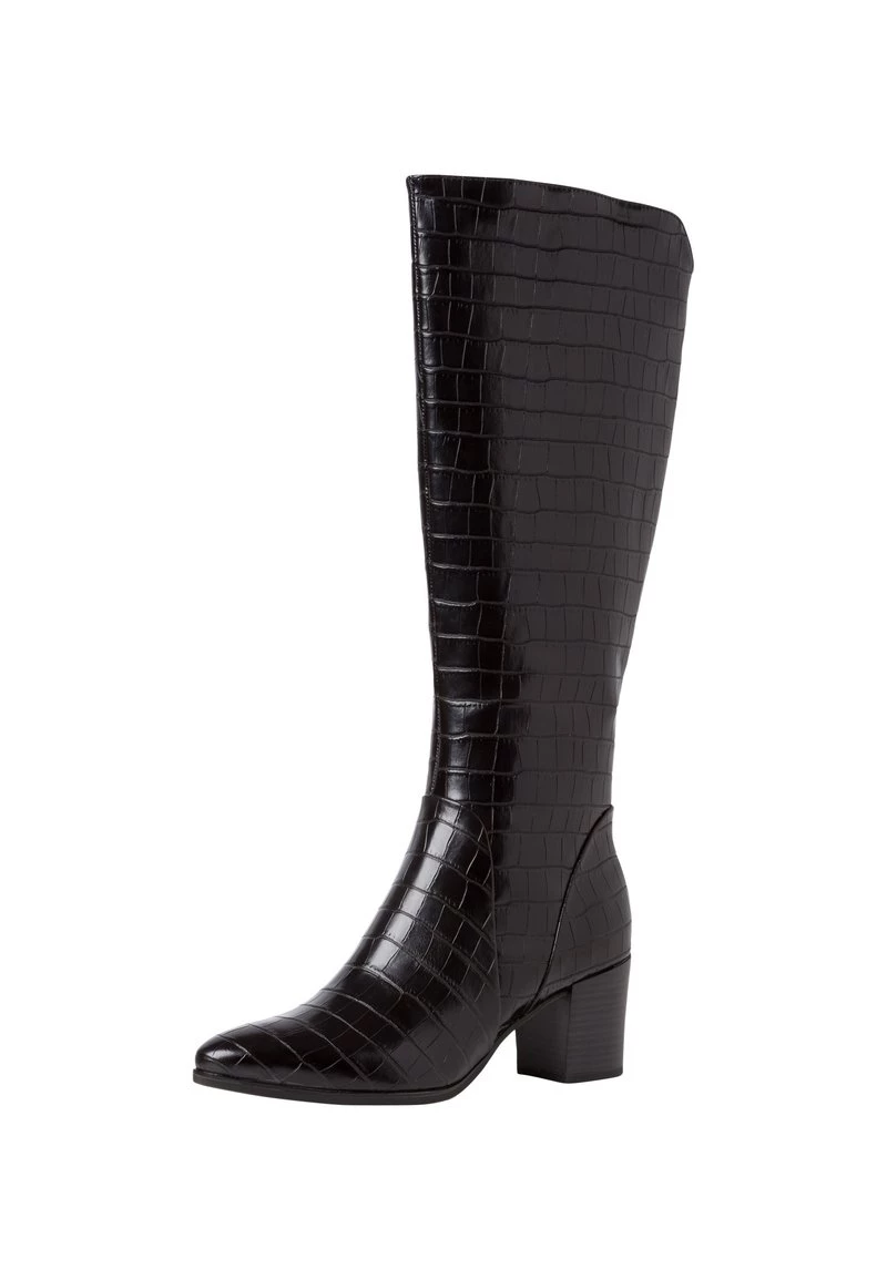 Marco Tozzi Bottes Black Croco Femme 2 Marco Tozzi Bottes Black Croco Femme – Image 2