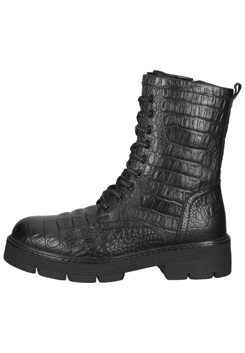 Marco Tozzi Bottines à Plateau Black Croco Femme 1 Marco Tozzi Bottines à Plateau Black Croco Femme