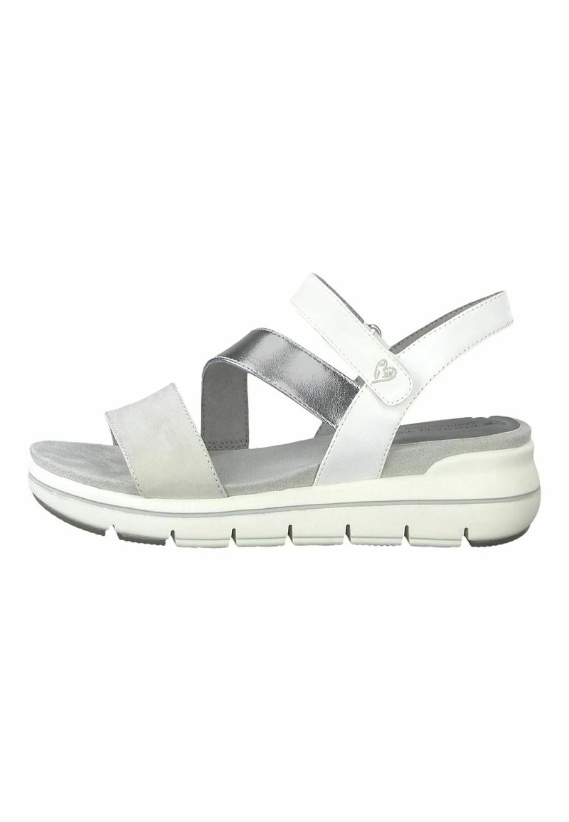 Marco Tozzi Femme Sandales à Plateforme White Comb 1 Marco Tozzi Femme Sandales à Plateforme White Comb