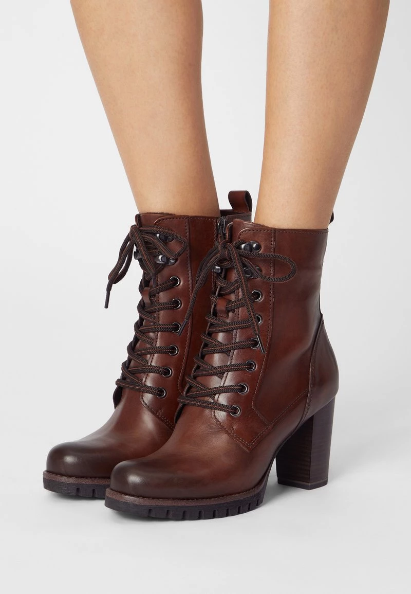 Marco Tozzi Bottines à Lacets Cognac Antic Femme 1 Marco Tozzi Bottines à Lacets Cognac Antic Femme