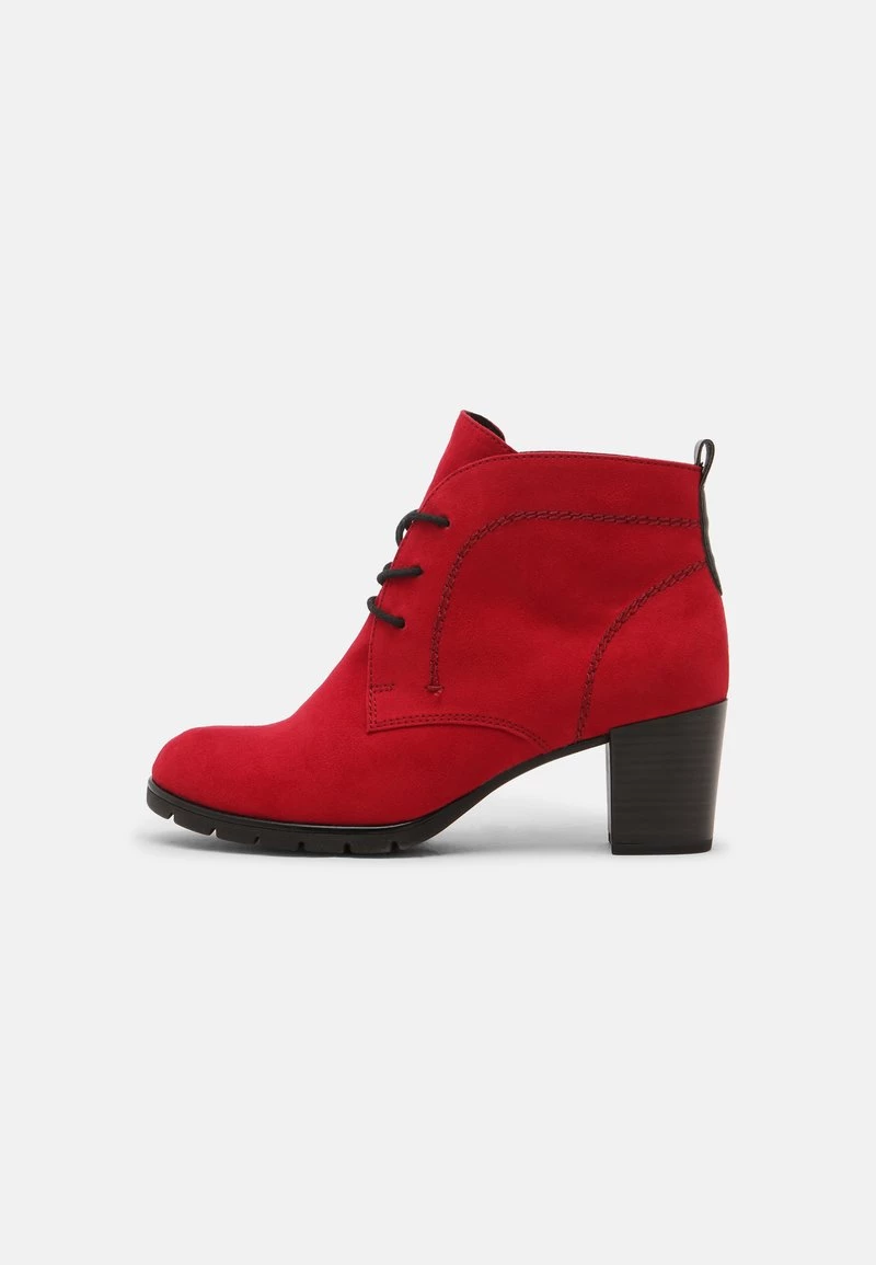 Marco Tozzi Bottines à Lacets Red Femme 2 Marco Tozzi Bottines à Lacets Red Femme – Image 2