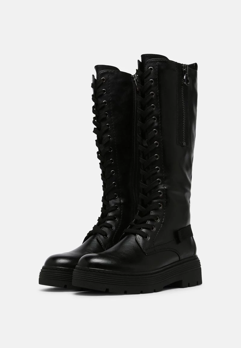 Marco Tozzi Femme Bottes à Lacets Black Antic 3 Marco Tozzi Femme Bottes à Lacets Black Antic – Image 3