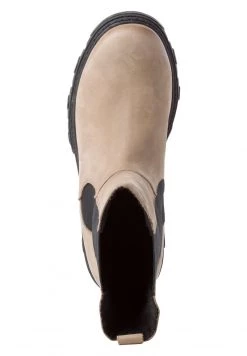 Marco Tozzi CHELSEA Bottines à Plateau Taupe Femme -Marco Tozzi Soldes Magasin 7dec9558034b45479d624230f64b2594