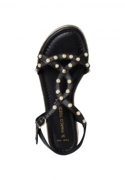 Marco Tozzi Femme SANDALE Sandales Black Comb -Marco Tozzi Soldes Magasin 80b238b8d5894e9dbb8d7021de901989