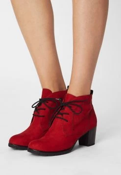 Marco Tozzi Bottines à Lacets Red Femme
