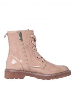 Marco Tozzi Femme Bottines à Lacets Rose Pat. -Marco Tozzi Soldes Magasin a618163699404ccfabcba32cafc97549