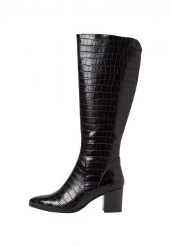 Marco Tozzi Bottes Black Croco Femme