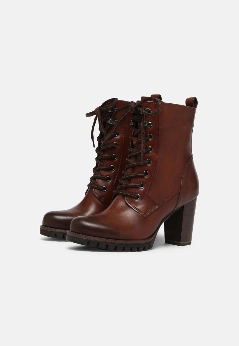 Marco Tozzi Bottines à Lacets Cognac Antic Femme 3 Marco Tozzi Bottines à Lacets Cognac Antic Femme – Image 3