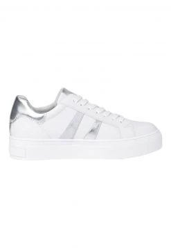 Marco Tozzi Baskets Basses White/silver Femme -Marco Tozzi Soldes Magasin d1610474319f4c008aec7a549d8a4532